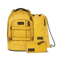 Satch Pack Retro Honey Schulrucksack Set