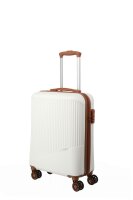 Travelite BALI Trolley 4w S, White/Cognac