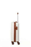 Travelite BALI Trolley 4w S, White/Cognac