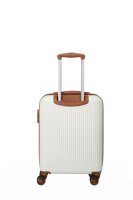 Travelite BALI Trolley 4w S, White/Cognac