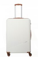 Travelite BALI Trolley 4w L, White/Cognac