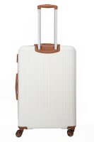 Travelite BALI Trolley 4w L, White/Cognac