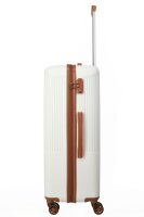 Travelite BALI Trolley 4w L, White/Cognac