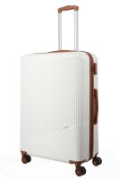 Travelite BALI Trolley 4w L, White/Cognac