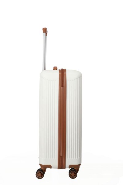Travelite BALI Trolley 4w M, White/Cognac
