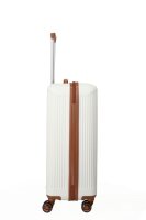 Travelite BALI Trolley 4w M, White/Cognac