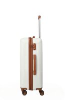 Travelite BALI Trolley 4w M, White/Cognac