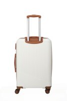 Travelite BALI Trolley 4w M, White/Cognac