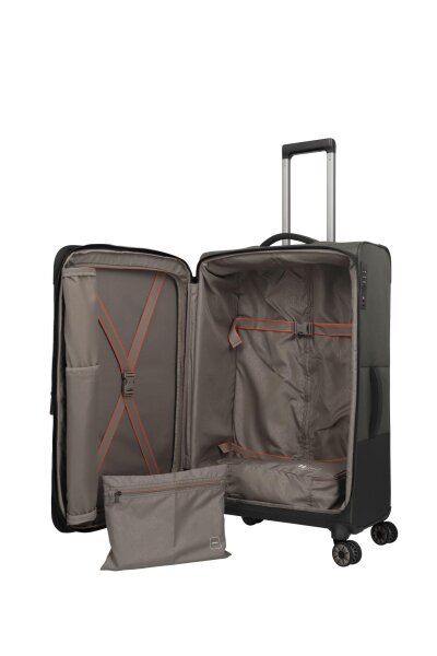 Travelite CROSSLITE Trolley 4w L exp., Olive